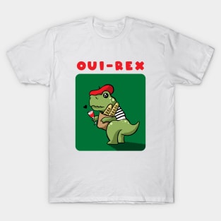 French Dinosaur (Oui Rex) T-Shirt